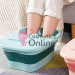 Cadita pliabila pentru pedichiura din plastic cu silicon , Cod MJ 1235885 Turcoaz